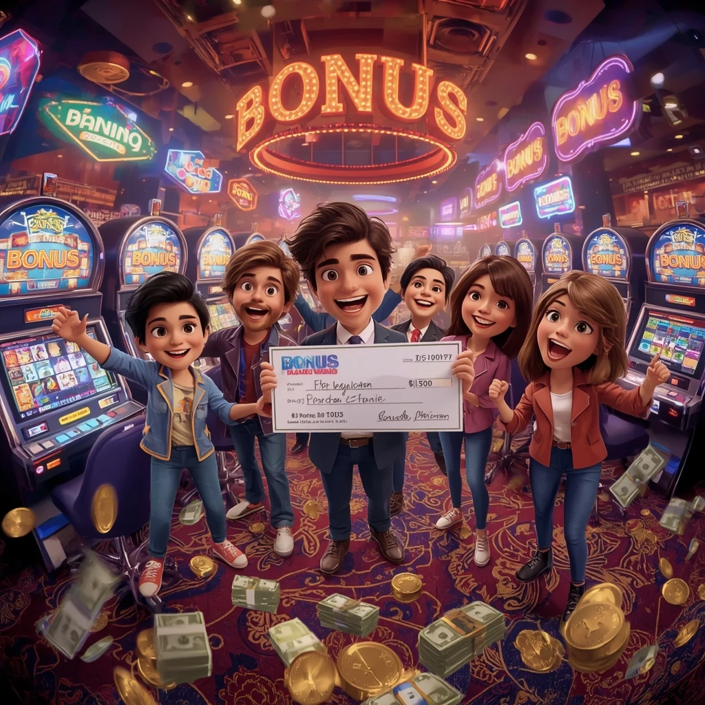 bonus dans les mains de l'homme au casino CASINO CLIC