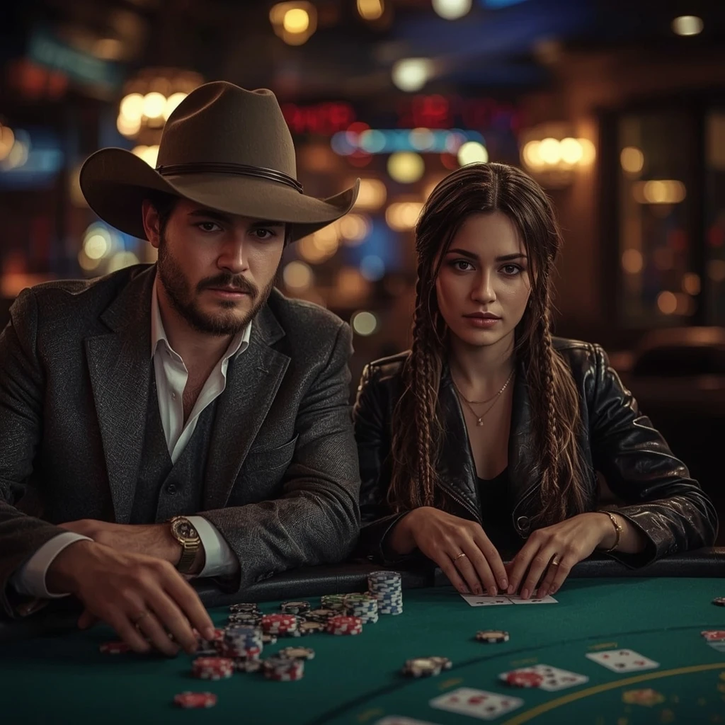 photo de deux joueurs de poker CASINO CLIC
